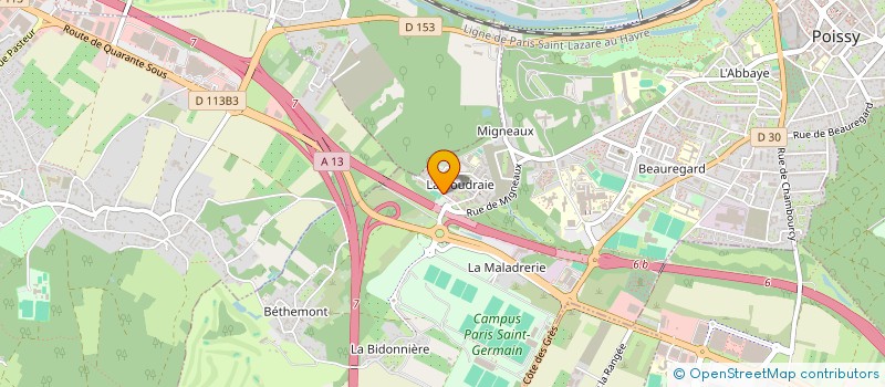 localisation de l'entreprise PRESTIGE TRANS  POISSY