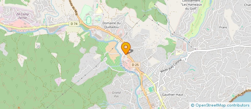 localisation de l'entreprise PRESTIGE VIANDE  SAINTE-MAXIME