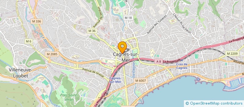 localisation de l'entreprise PRESTIGE VILLAS MEDITERRANEENNES à CAGNES-SUR-MER