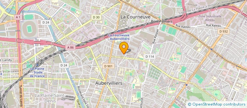 localisation de l'entreprise PRESTIGE VTC PARISIEN à LA COURNEUVE