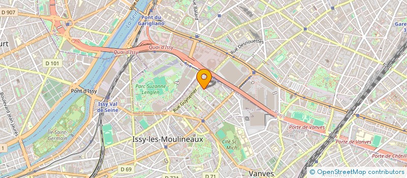localisation de l'entreprise PRESTIGECAR à ISSY-LES-MOULINEAUX