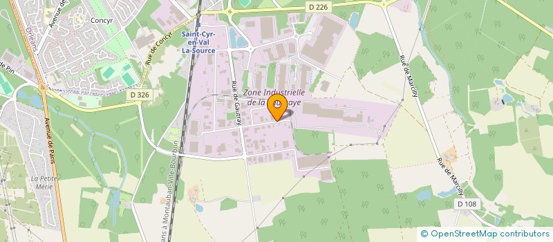 localisation de l'entreprise PRESTIGELEC45 à SAINT-CYR-EN-VAL