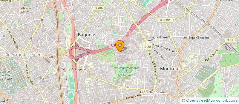 localisation de l'entreprise PRESTIGES A&B à BAGNOLET