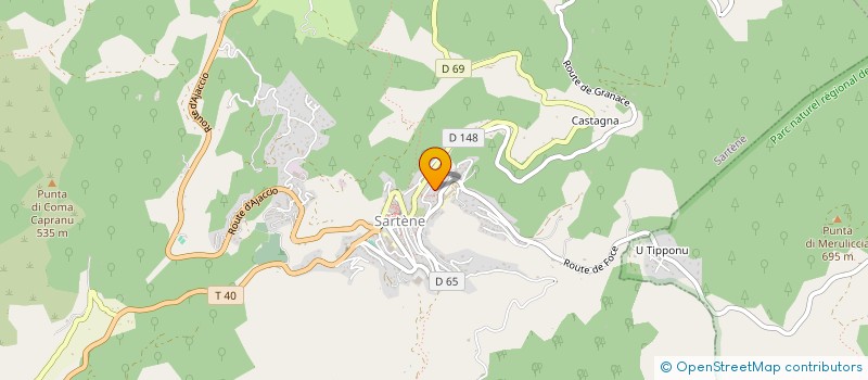 localisation de l'entreprise PRESTIGIA à SARTENE