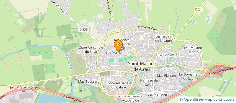 localisation de l'entreprise PRESTIGIA à SAINT-MARTIN-DE-CRAU