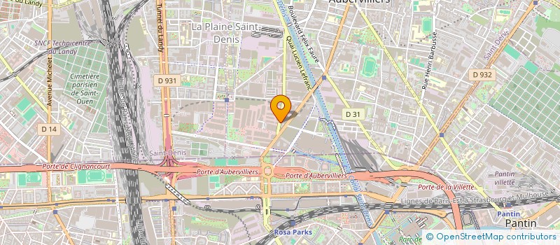 localisation de l'entreprise PRESTILA  AUBERVILLIERS