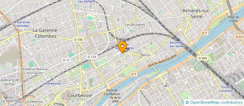 localisation de l'entreprise PRESTIM  COURBEVOIE