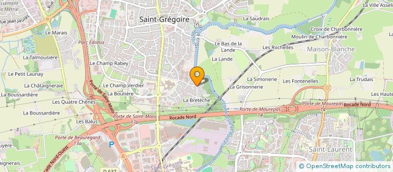 localisation de l'entreprise PRESTIMM à SAINT-GREGOIRE