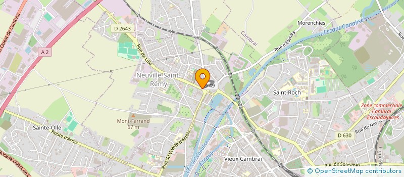 localisation de l'entreprise PRESTINORD CONSTRUCTION SARL  NEUVILLE-SAINT-REMY