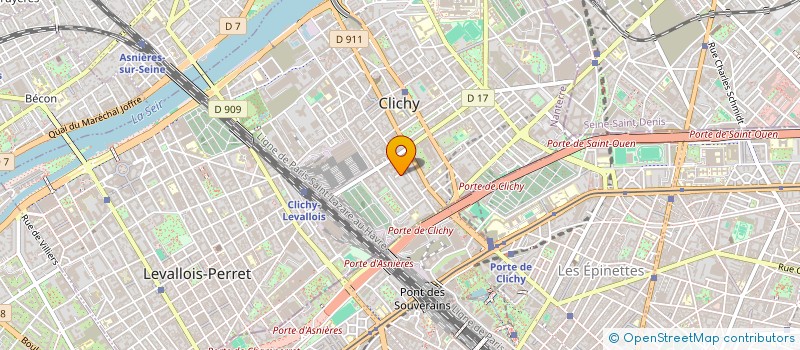 localisation de l'entreprise PRESTNET à CLICHY