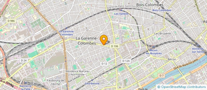 localisation de l'entreprise PRESTO-EDL à LA GARENNE-COLOMBES