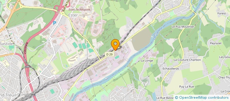localisation de l'entreprise PRESTO FORMES SA à LIMOGES