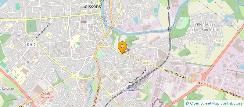 localisation de l'entreprise PRESTO PIZZA à SOISSONS