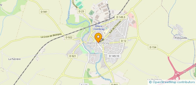 localisation de l'entreprise PRESTO PIZZA à ILLIERS-COMBRAY