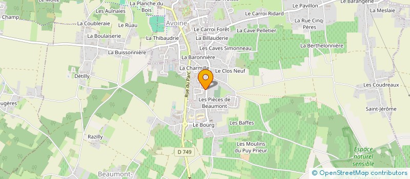 localisation de l'entreprise PRESTO SERVICE à AVOINE