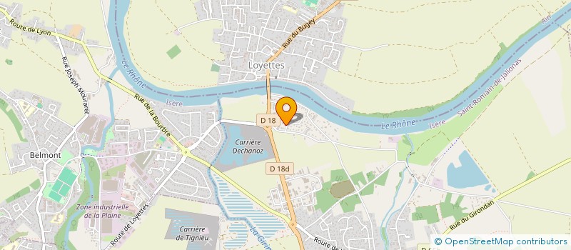 localisation de l'entreprise PRESTO TAXI 38 à SAINT-ROMAIN-DE-JALIONAS