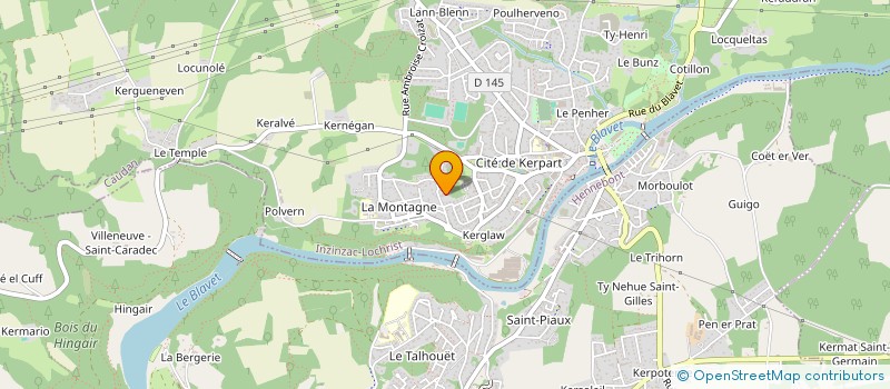 localisation de l'entreprise PRESTSERVICE  INZINZAC-LOCHRIST