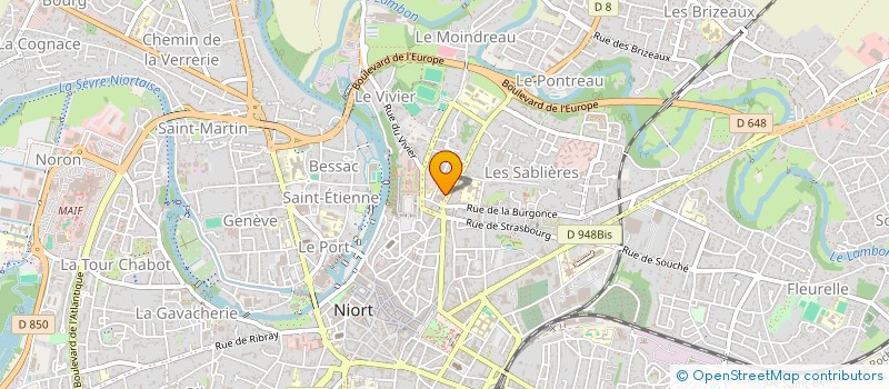 localisation de l'entreprise PRESTTEAM BATIMENT 79 à NIORT
