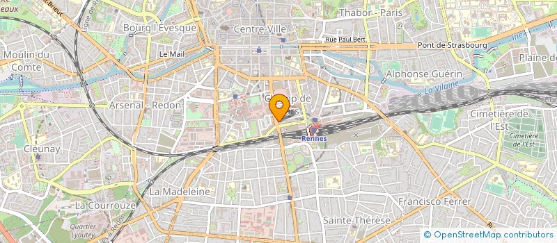 localisation de l'entreprise PRESTUD à RENNES