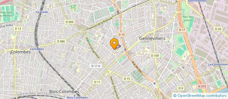 localisation de l'entreprise PRESTYL à ASNIERES-SUR-SEINE