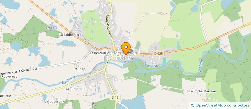 localisation de l'entreprise PRET A PORTER BLANCHET à MEZIERES-EN-BRENNE