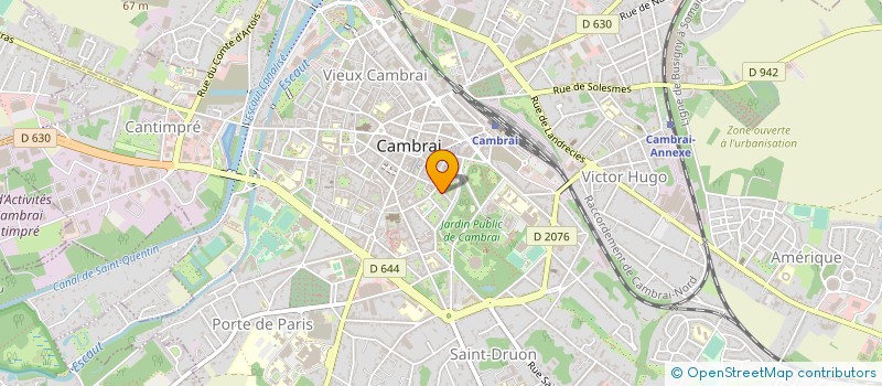localisation de l'entreprise PRET A SPORTER à CAMBRAI