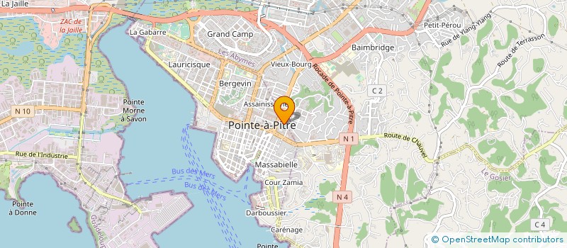 localisation de l'entreprise PRET-ACTIONS-SERVICES à POINTE A PITRE