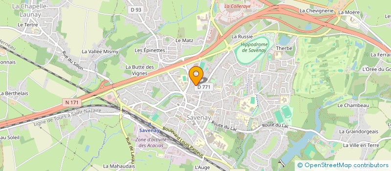 localisation de l'entreprise PRET'STUAIRE  SAVENAY