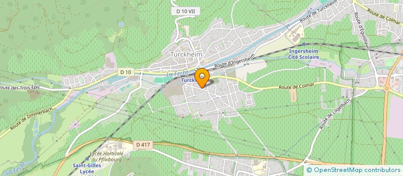 localisation de l'entreprise PRETECH à SOULTZBACH-LES-BAINS