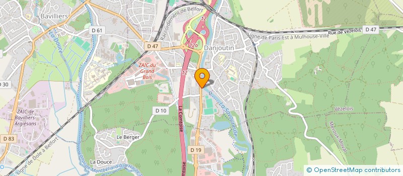 localisation de l'entreprise PRETIMMOTAUX COURTAGE à DANJOUTIN