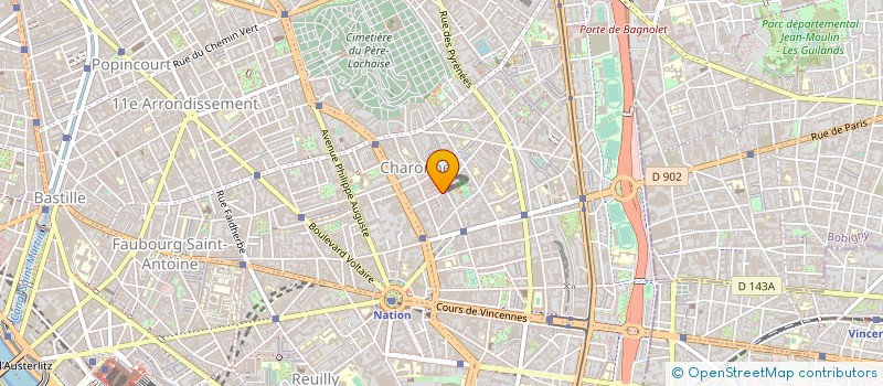 localisation de l'entreprise PRETOLANI AGENCEMENTS à PARIS