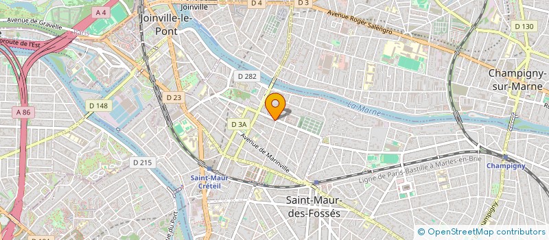 localisation de l'entreprise PRETOLANI LOGISTIC à SAINT-MAUR-DES-FOSSES