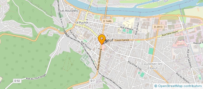 localisation de l'entreprise PRETTE DISTRIBUTION  ELBEUF