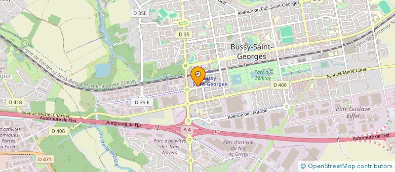 localisation de l'entreprise PRETTY BIG EVENT  BUSSY-SAINT-GEORGES