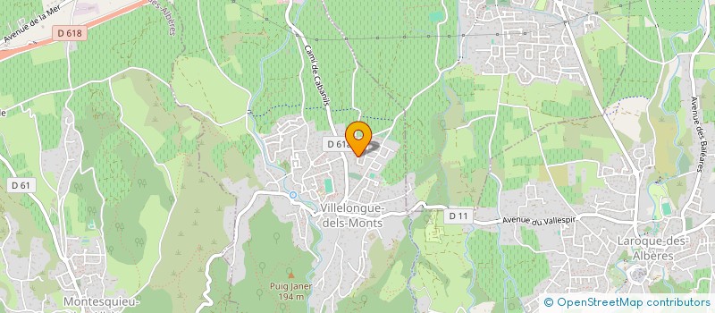 localisation de l'entreprise PREV'ACTIONS 66  VILLELONGUE-DELS-MONTS