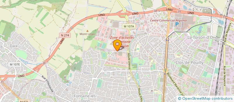 localisation de l'entreprise PREV CONSULT à FONTAINE-LES-DIJON