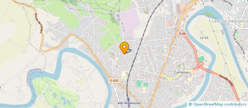 localisation de l'entreprise PREV'INRESC à ALBI