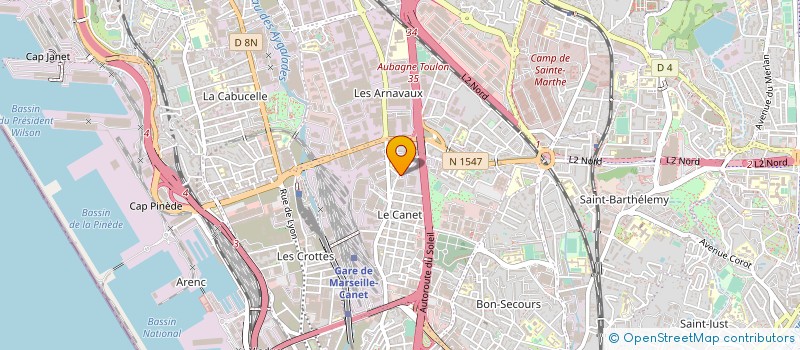 localisation de l'entreprise PREVACCORD à MARSEILLE