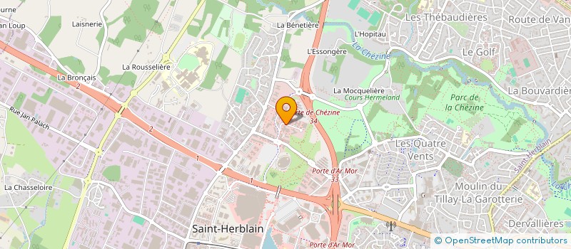 localisation de l'entreprise PREVACTIO à SAINT-HERBLAIN