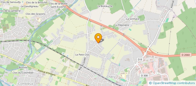 localisation de l'entreprise PREVACTION FORMATION à CHECY