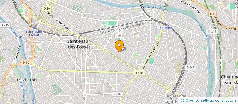 localisation de l'entreprise PREVAL à SAINT-MAUR-DES-FOSSES