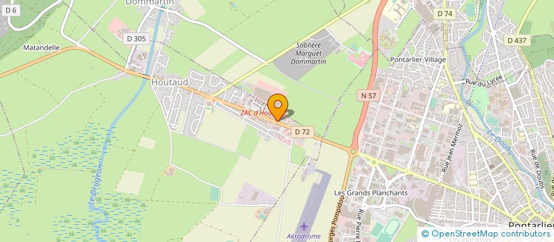 localisation de l'entreprise PREVALET J D à HOUTAUD