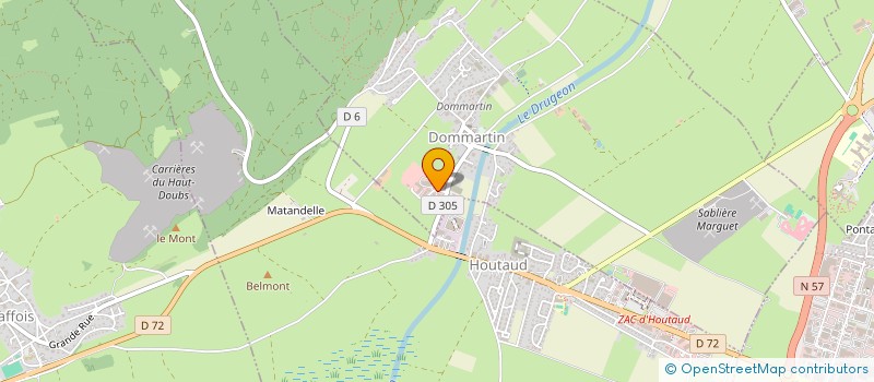 localisation de l'entreprise PREVALET.M  DOMMARTIN