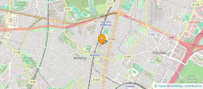 localisation de l'entreprise PREVALSIA à ANTONY