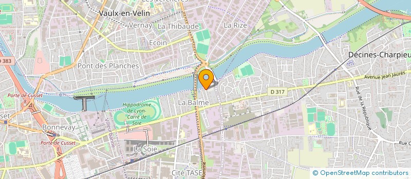 localisation de l'entreprise PREVARISK à VAULX-EN-VELIN
