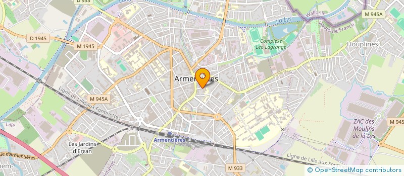 localisation de l'entreprise PREVAS à ARMENTIERES