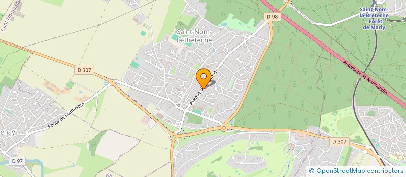 localisation de l'entreprise PREVAS  SAINT-NOM-LA-BRETECHE