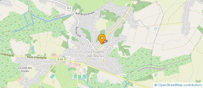 localisation de l'entreprise PREVAULT SELARL  LA CHAPELLE-DES-MARAIS