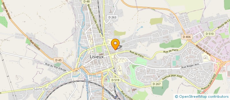 localisation de l'entreprise PREVCARB  LISIEUX