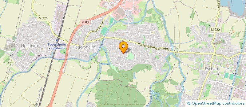 localisation de l'entreprise PREVEDIA à FEGERSHEIM